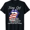 Trump Girl American Flag Mouth Hated By Many Republican Shirt