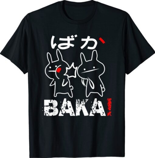 Funny Anime Baka Rabbit Slap Japanese Shirt