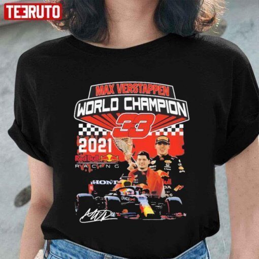 Max Verstappen 33 Champions World 2021 Shirt