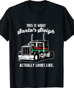 Asphalt Cowboy Trucker Truck Driver Christmas Shirt