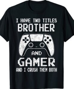 Gamer Vintage Video Games Boys Brother Son Shirt