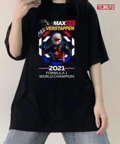 Max Verstappen 2021 Formula 1 World Champion Shirt