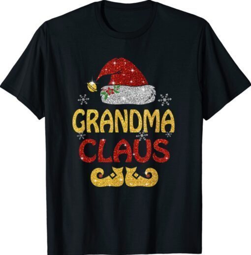 Grandma Claus Christmas Pajama Family Matching Xmas Shirt