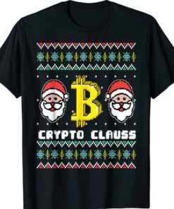 Crypto Santa Claus Bitcoin Ho Ho Hodl Ugly Sweater Outfit Shirt