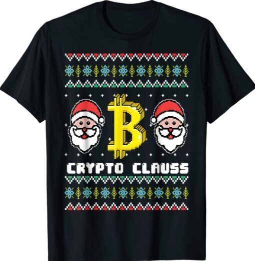 Crypto Santa Claus Bitcoin Ho Ho Hodl Ugly Sweater Outfit Shirt