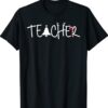Teacher Squad Reindeer Funny Teacher Christmas Xmas T-Shirt