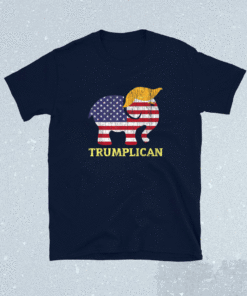 Trumplican Elephant Trump Hair 2022 Election Republican Shirt