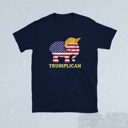 Trumplican Elephant Trump Hair 2022 Election Republican Shirt