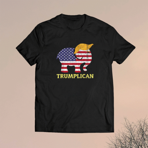 Trumplican Elephant Trump Hair 2022 Election Republican Shirt