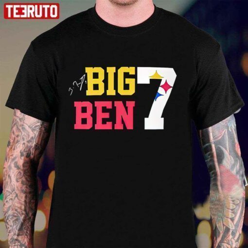 Ben Roethlisberger Big Ben 7 Steelers Pittsburgh Shirt