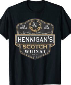 Hennigan's Scotch Whiskey Style Distressed Shirt