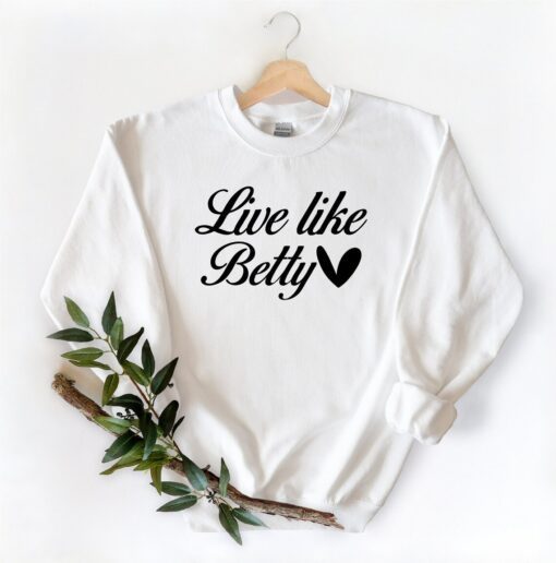 Live Like Betty, Stay Golden Sweat, Golden Girls Rose, Betty White Sweat, Betty White Crewneck, Sitcom Sweat, 80's Sitcom Sweat