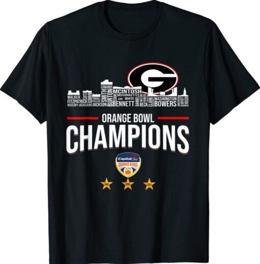 2022 Georgia Orange Bowl Sec National Championship Shirt