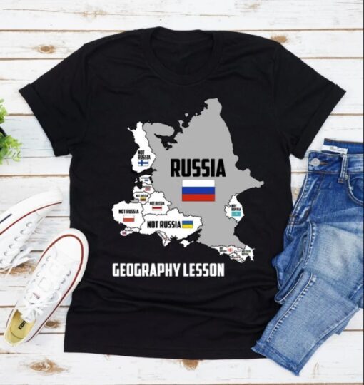 2022 I Stand With Ukraine, It's Not Russia Europe Map, Free Ukraine T-Shirt