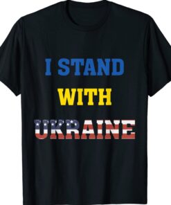I Stand With Ukraine USA Support Peace and Save Ukraine Shirt