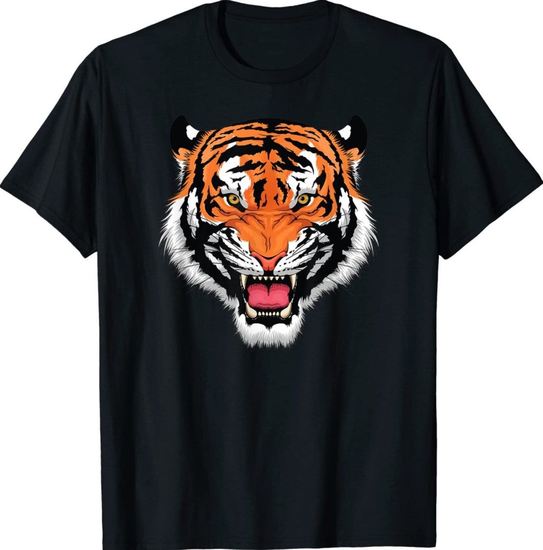 Growling Mouth Open Bengal Tiger Shirt