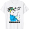 Support Ukraine Girl Unbreakable Strong Ukrainian Flag Pride Shirt