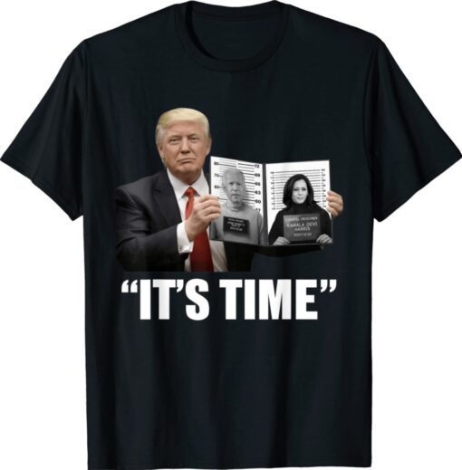 Funny Trump It's Time Anti Biden Kamala Shirt