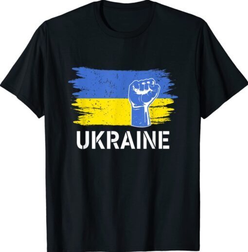 Ukraine Flag Merchandise Ukrainians DNA American Ukrainians Shirt