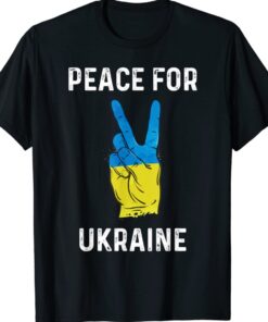 Peace To Ukraine Flag Ukraine Support Vintage Shirt