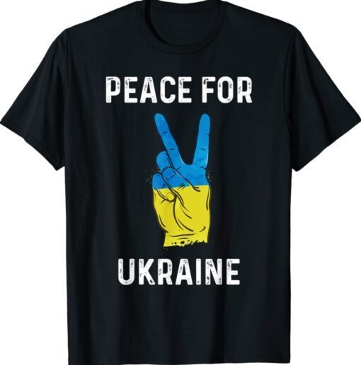 Peace To Ukraine Flag Ukraine Support Vintage Shirt