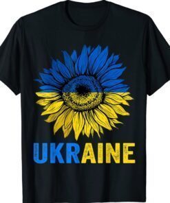 Ukraine Flag Sunflower Vintage Shirt Ukrainian Support Lover Shirt