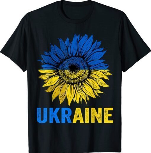 Ukraine Flag Sunflower Vintage Shirt Ukrainian Support Lover Shirt