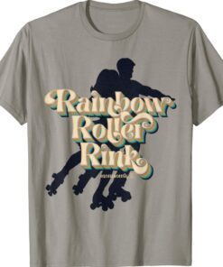 Rainbow Roller Rink Vintage Style Shirt