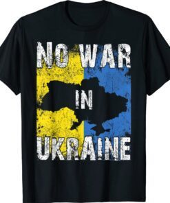 No War In Ukraine I Stand With Ukraine Flag Shirt