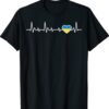 Love Heartbeat Heart Ukraine Strong T-Shirt