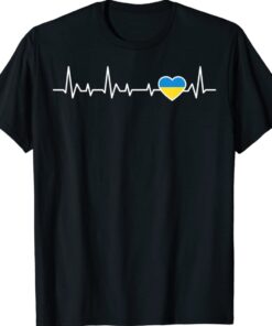Love Heartbeat Heart Ukraine Strong T-Shirt