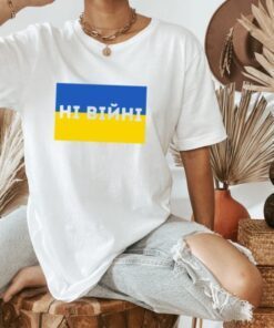 No War, I Support Peace, Stop Wars, Cyrillic Peace Unisex Shirt