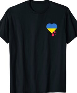 Ukraine Flag Heart Support Ukraine Shirt
