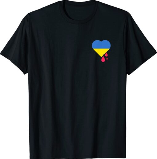 Ukraine Flag Heart Support Ukraine Shirt