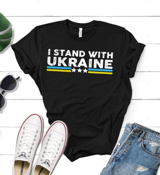 I Stand With Ukraine Shirt, I Support Ukraine Shirt, Ukrainian Flag, Free Ukraine, Ukraine shirt