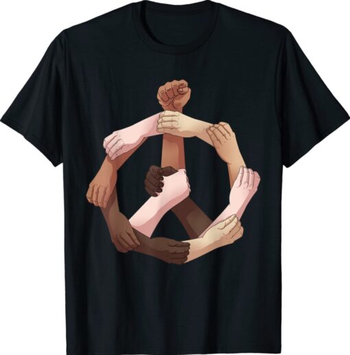 Black History Month Juneteenth 2022 Melanin Peace Hands Shirt