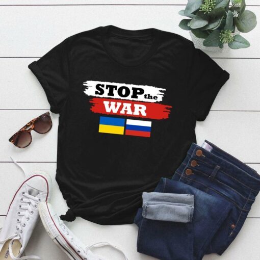 Save Russia and Stop The War Shirt I Support Ukraine I Stand With Ukraine Ukrainian Flag Shirt