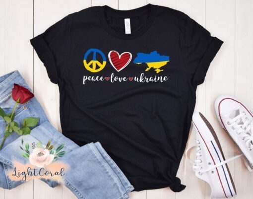 Peace Love Ukraine No War Shirt