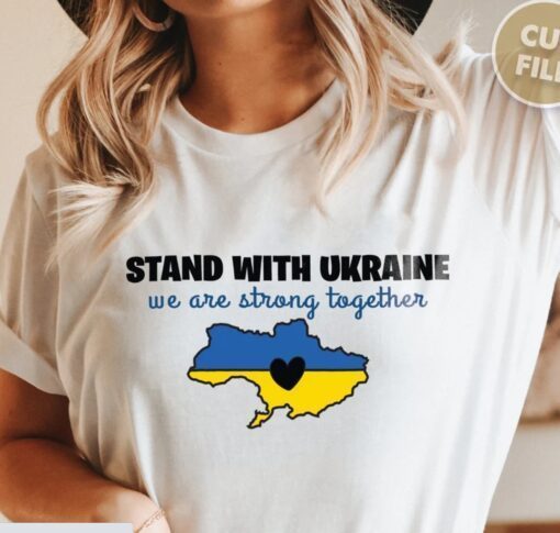 Stand with Ukraine We Are Strong Together Shirt