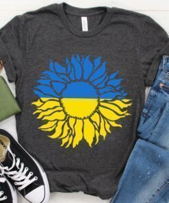 Sunflower Ukrainian Ukraine Strong Support Ukraine Shirt