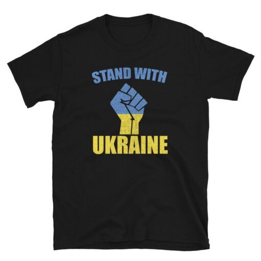 I Stand With Ukraine T-Shirt Ukraine Shirt Ukraine Flag Shirt Ukrainian Flag Shirt I Support Ukraine Shirt