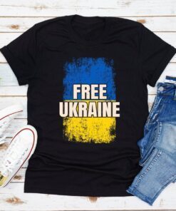 Free Ukraine Ukrainian Flag Shirt