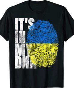 It's In My DNA Ukrainian Vyshyvanka Kozak Ukraine Flag Shirt