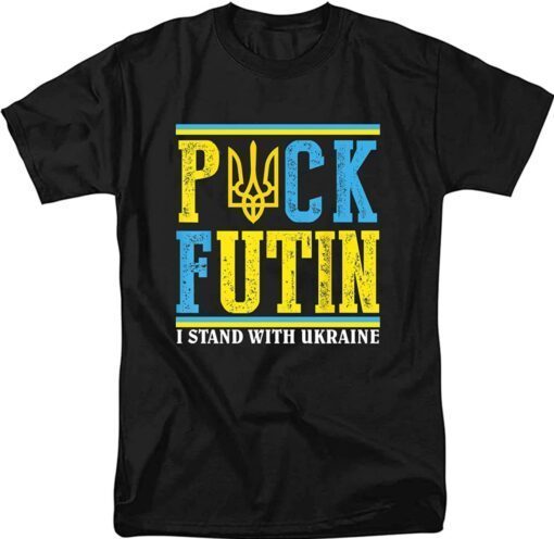 I Stand with Ukraine Shirt Support Ukraine Flag Shirt