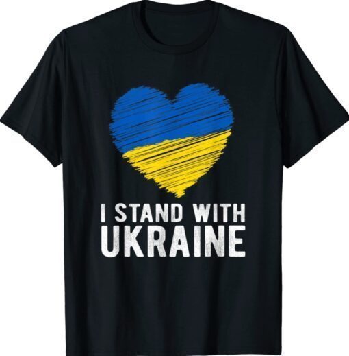 I Stand with Ukraine Support Ukraine Flag Shirt