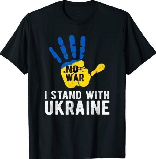 I Stand with Ukraine Support Ukraine Flag Shirt