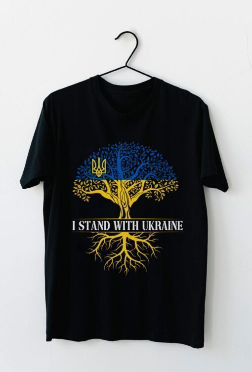 I Stand With Ukraine Ukraine Flag I Support Ukraine Shirt