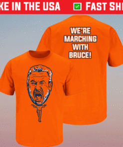 We're Marching With Bruce Auburn Basketball Shirt