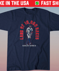 Carlos Correa Land of 10,000 Rakes Shirt