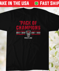 NC State Wrestling Pack of Champions Shirt